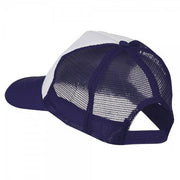 Smile Face Embroidered Foam Mesh Back Cap