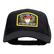 Skull and Choppers Embroidered Military Patched Mesh Cap