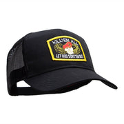 Skull and Choppers Embroidered Military Patched Mesh Cap