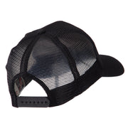 Skull and Choppers Embroidered Military Patched Mesh Cap