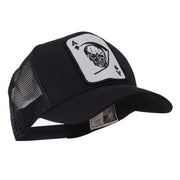 Skull and Choppers Embroidered Military Patched Mesh Cap