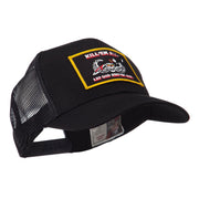 Skull and Choppers Embroidered Military Patched Mesh Cap