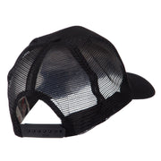 Skull and Choppers Embroidered Military Patched Mesh Cap