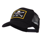 Skull and Choppers Embroidered Military Patched Mesh Cap