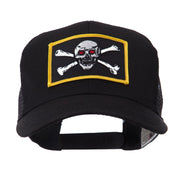 Skull and Choppers Embroidered Military Patched Mesh Cap