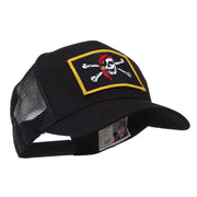 Skull and Choppers Embroidered Military Patched Mesh Cap