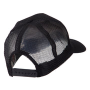 Skull and Choppers Embroidered Military Patched Mesh Cap