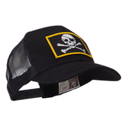 Skull and Choppers Embroidered Military Patched Mesh Cap