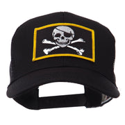 Skull and Choppers Embroidered Military Patched Mesh Cap