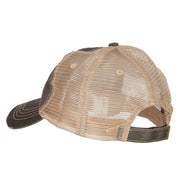 Skull Spade Heat Transfer Designed Low Profile Cotton Mesh Cap