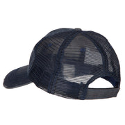 Skull Spade Heat Transfer Designed Low Profile Cotton Mesh Cap