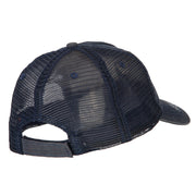 Skull Spade Heat Transfer Designed Low Profile Cotton Mesh Cap