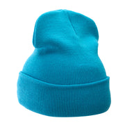 12 Inch Solid Long Beanie Made in USA