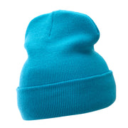 12 Inch Solid Long Beanie Made in USA