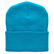 12 Inch Solid Long Beanie Made in USA