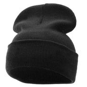 12 Inch Solid Long Beanie Made in USA