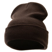 12 Inch Solid Long Beanie Made in USA