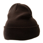 12 Inch Solid Long Beanie Made in USA