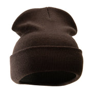 12 Inch Solid Long Beanie Made in USA