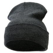 12 Inch Solid Long Beanie Made in USA