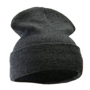 12 Inch Solid Long Beanie Made in USA