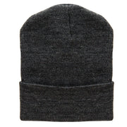 12 Inch Solid Long Beanie Made in USA