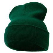 12 Inch Solid Long Beanie Made in USA