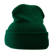 12 Inch Solid Long Beanie Made in USA