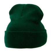 12 Inch Solid Long Beanie Made in USA