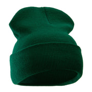 12 Inch Solid Long Beanie Made in USA