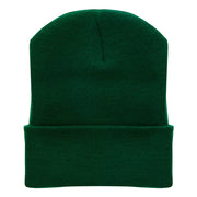 12 Inch Solid Long Beanie Made in USA