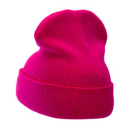 12 Inch Solid Long Beanie Made in USA