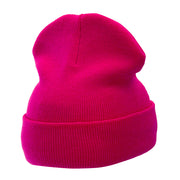 12 Inch Solid Long Beanie Made in USA