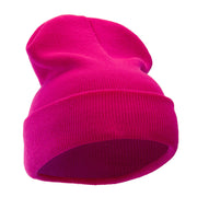 12 Inch Solid Long Beanie Made in USA