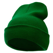 12 Inch Solid Long Beanie Made in USA