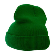 12 Inch Solid Long Beanie Made in USA