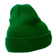 12 Inch Solid Long Beanie Made in USA