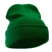 12 Inch Solid Long Beanie Made in USA