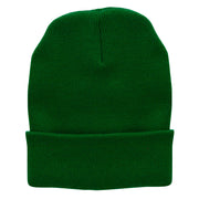 12 Inch Solid Long Beanie Made in USA