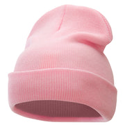 12 Inch Solid Long Beanie Made in USA