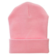 12 Inch Solid Long Beanie Made in USA