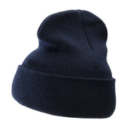 12 Inch Solid Long Beanie Made in USA