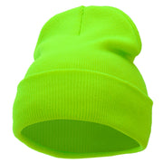 12 Inch Solid Long Beanie Made in USA