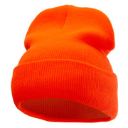 12 Inch Solid Long Beanie Made in USA