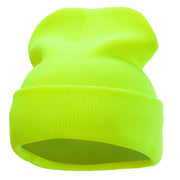 12 Inch Solid Long Beanie Made in USA