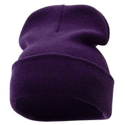 12 Inch Solid Long Beanie Made in USA