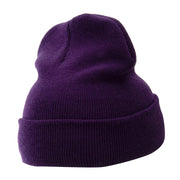 12 Inch Solid Long Beanie Made in USA