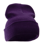 12 Inch Solid Long Beanie Made in USA