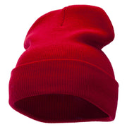 12 Inch Solid Long Beanie Made in USA