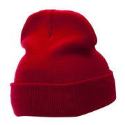 12 Inch Solid Long Beanie Made in USA